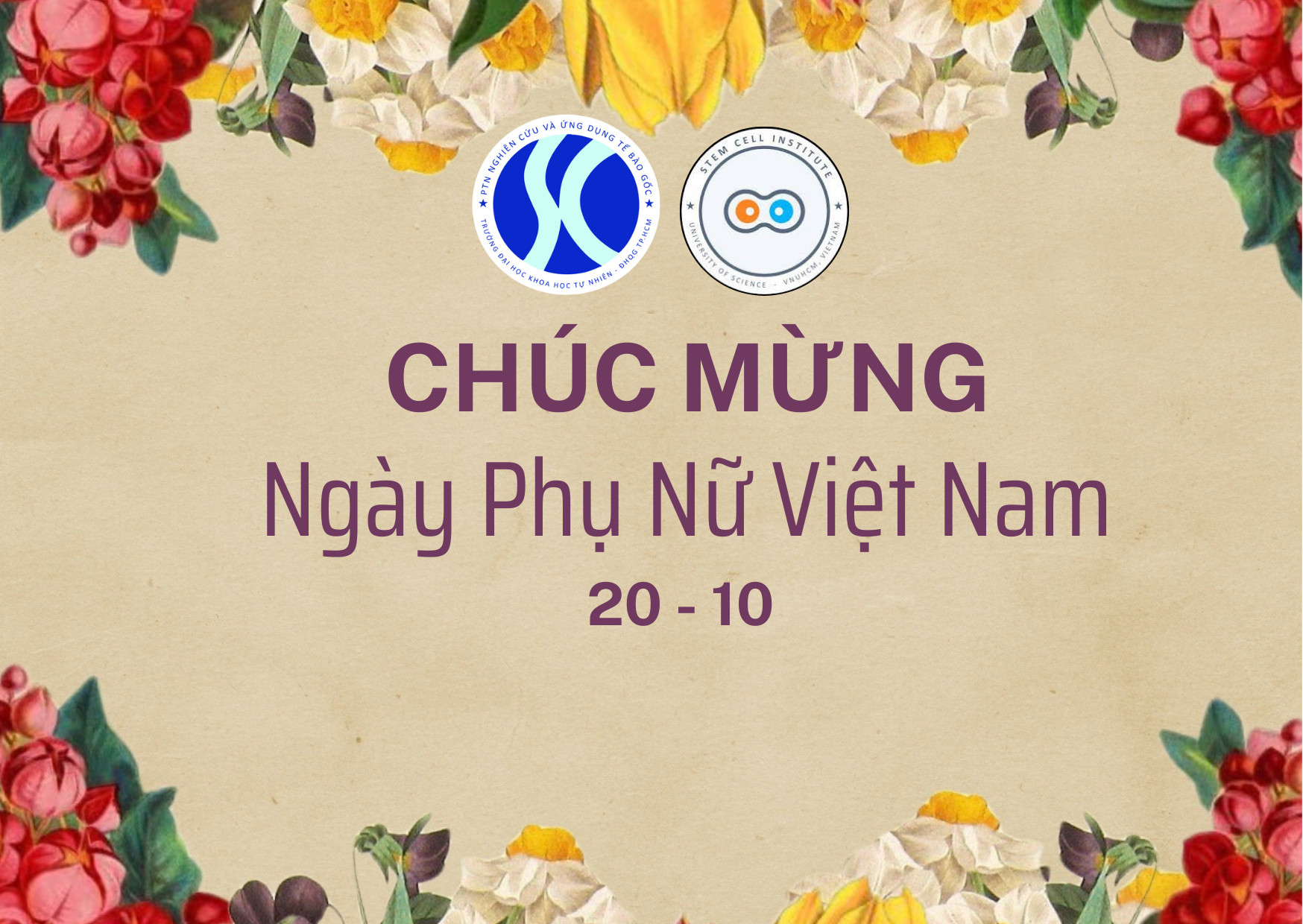 CHÚC MỪNG NGÀY PHỤ NỮ VIỆT NAM 20/10