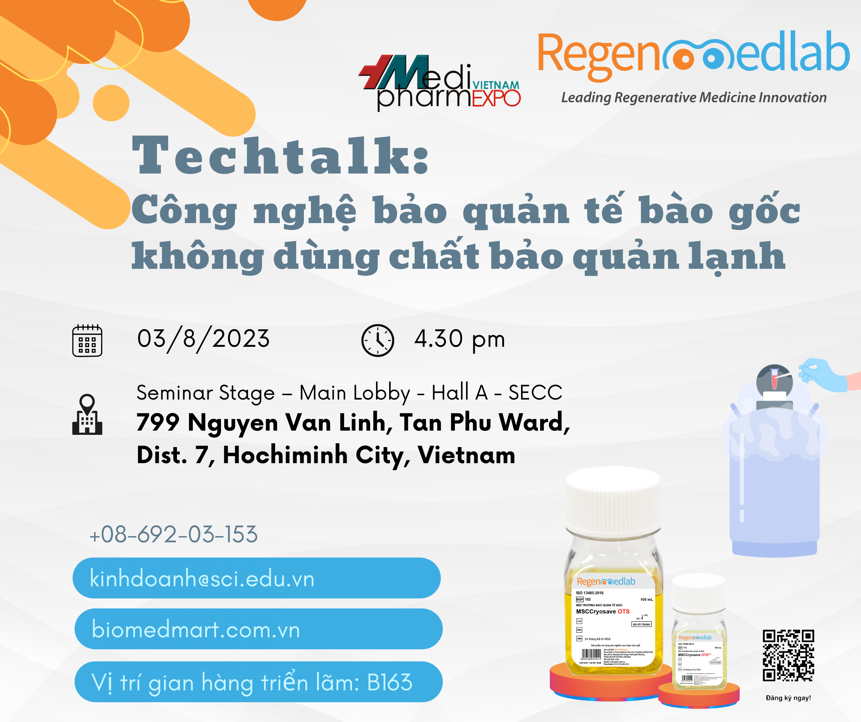 Công nghệ bảo quản đông lạnh tế bào gốc không dùng chất bảo quản đông lạnh